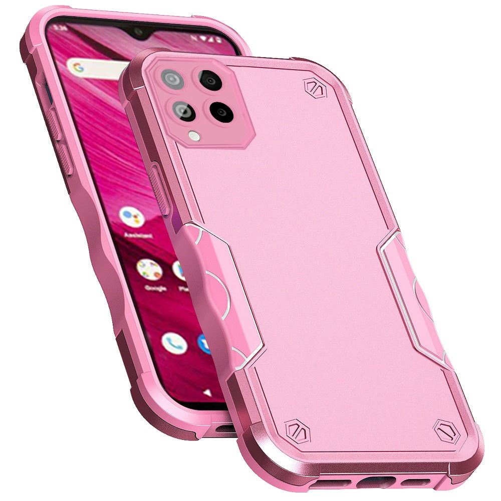 For T-Mobile Revvl 6 Pro 5G /Revvl 6 5G Tough Shockproof Hybrid Heavy Duty Dual Layer TPU Bumper Rugged Rubber Defend  Phone Case Cover