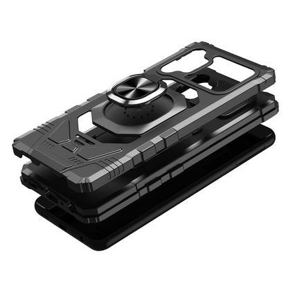 For Samsung Galaxy A32 5G Hybrid Dual Layer with Rotate Magnetic Ring Stand Holder Kickstand, Rugged Shockproof Hard Protective  Phone Case Cover