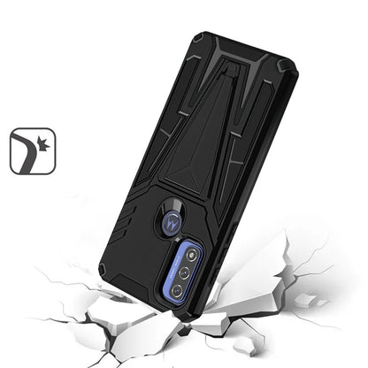 For Motorola Moto G Pure Heavy Duty Protection TPU Hybrid Built-in Kickstand Rugged Shockproof Military Grade Dual Layer  Phone Case Cover