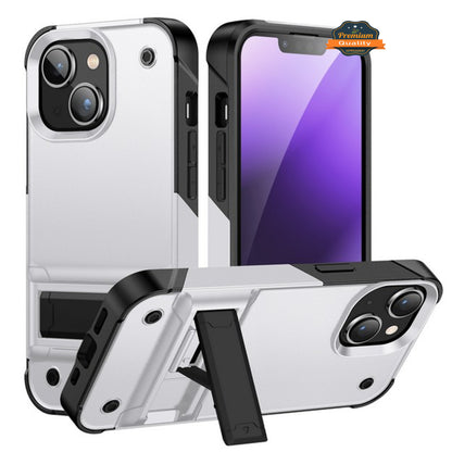For Apple iPhone 14 /Plus Pro Max Heavy Duty with Kickstand Hybrid Sturdy Military Armor Durable Shockproof Bumper  Phone Case Cover
