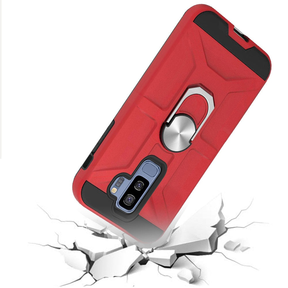 For Samsung Galaxy S9 /S9 Plus Cases with Stand Kickstand Ring Holder [360° Rotating] Armor Dual Layer Work with Magnetic Car Mount  Phone Case Cover