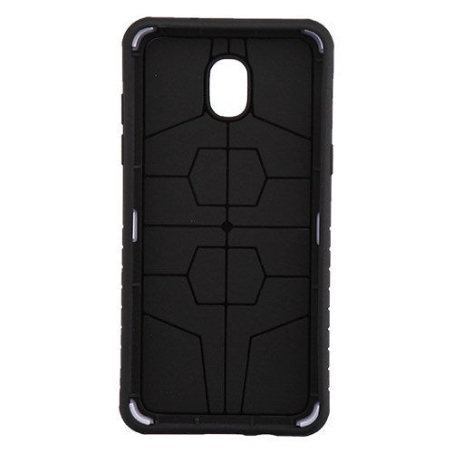 For Samsung Galaxy J3 V /J3 3rd Gen /Galaxy Express Prime 3 Stylish Design Hybrid Rubber TPU Hard PC Shockproof Armor Slim Romantic Love Flowers Phone Case Cover