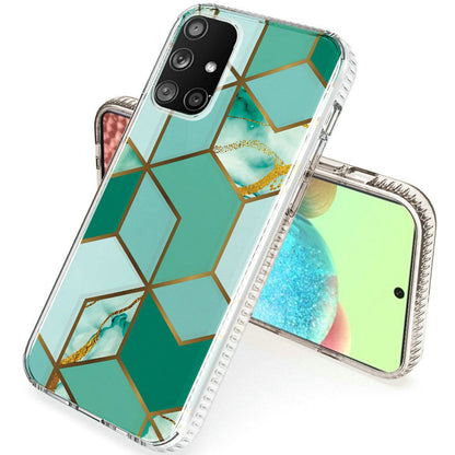 For Samsung Galaxy A71 5G Hybrid Design Graphic Fashion Colorful Sparkle Pattern Silicone Skin TPU Hard PC Armor Ultra Slim  Phone Case Cover