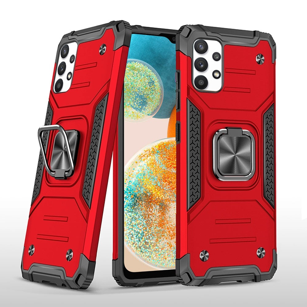 For Samsung Galaxy A23 5G Armor Hybrid with Ring Holder Kickstand Shockproof Heavy-Duty Durable Rugged Dual Layer  Phone Case Cover