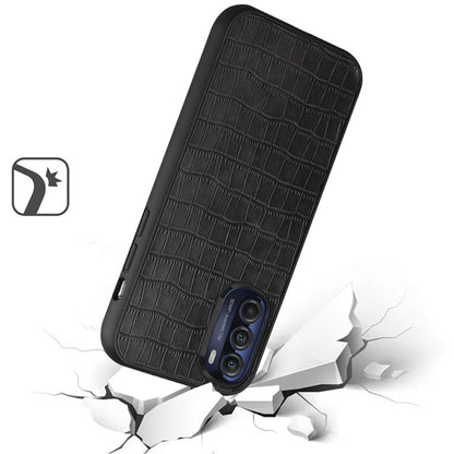 For Motorola Moto G Stylus 5G 2022 Ultra Slim Thin PU Leather Crocodile Flip Snap On Hybrid Shockproof TPU PC Hard Shell  Phone Case Cover