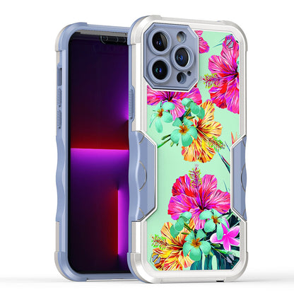 For Apple iPhone 13 Pro Max (6.7") Fashion Design Tough Shockproof Hybrid Stylish Pattern Heavy Duty TPU  Phone Case Cover