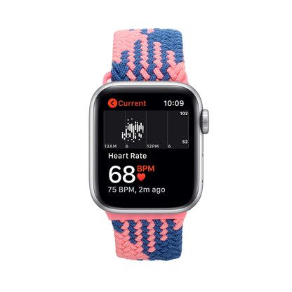 For Apple Watch Size 42/44/45mm Stretchy Nylon Solo Loop Bands Adjustable Braided Sport Elastics Women Men Strap for iWatch Series 7 6 5 4 3 2 1 SE  Phone Case Cover