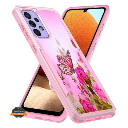 For Samsung Galaxy A03S Hybrid Bumper Rugged Dual Layer Heavy-Duty Military-Grade Rubber TPU Defender Protective  Phone Case Cover