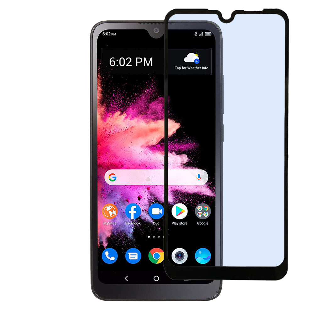 For TCL 30 Z Screen Protector, 9H Hardness Full Glue Adhesive Tempered Glass 3D Curved HD Glass Protector Clear Black Screen Protector