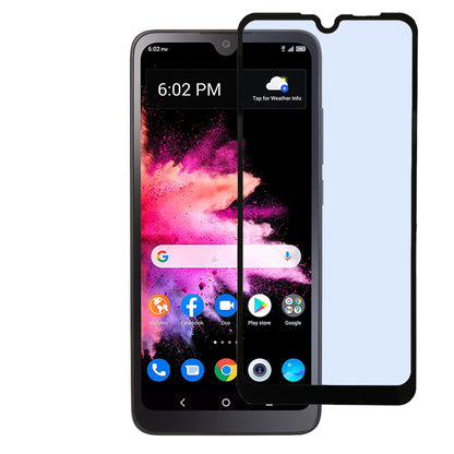 For TCL 30 Z Screen Protector, 9H Hardness Full Glue Adhesive Tempered Glass 3D Curved HD Glass Protector Clear Black Screen Protector