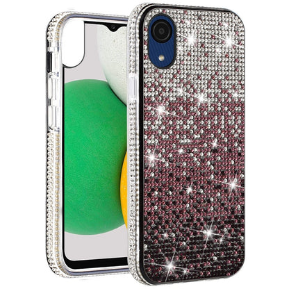 For Samsung A03 Core Glitter Bling Ultra Thin TPU Sparkle Diamond Rhinestone Shiny Hybrid Full Cover Crystal Stones Back  Phone Case Cover