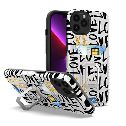 For Motorola Moto G Stylus 5G 2022 Stylish Wallet Case with Credit Card Holder & Magnetic Kickstand Ring Hybrid Armor  Phone Case Cover