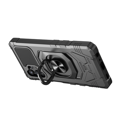 For Samsung Galaxy A32 5G Hybrid Dual Layer with Rotate Magnetic Ring Stand Holder Kickstand, Rugged Shockproof Hard Protective  Phone Case Cover