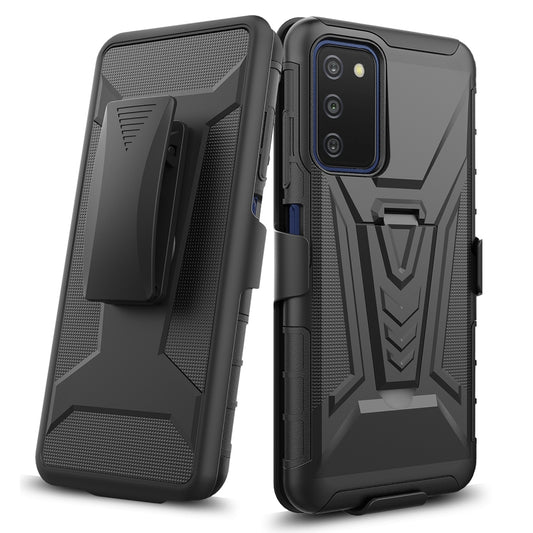For Samsung Galaxy S20 FE /Fan Edition Belt Clip Holster Dual Layer Shockproof with Clip On & Kickstand Heavy Duty Hybrid Black Phone Case Cover