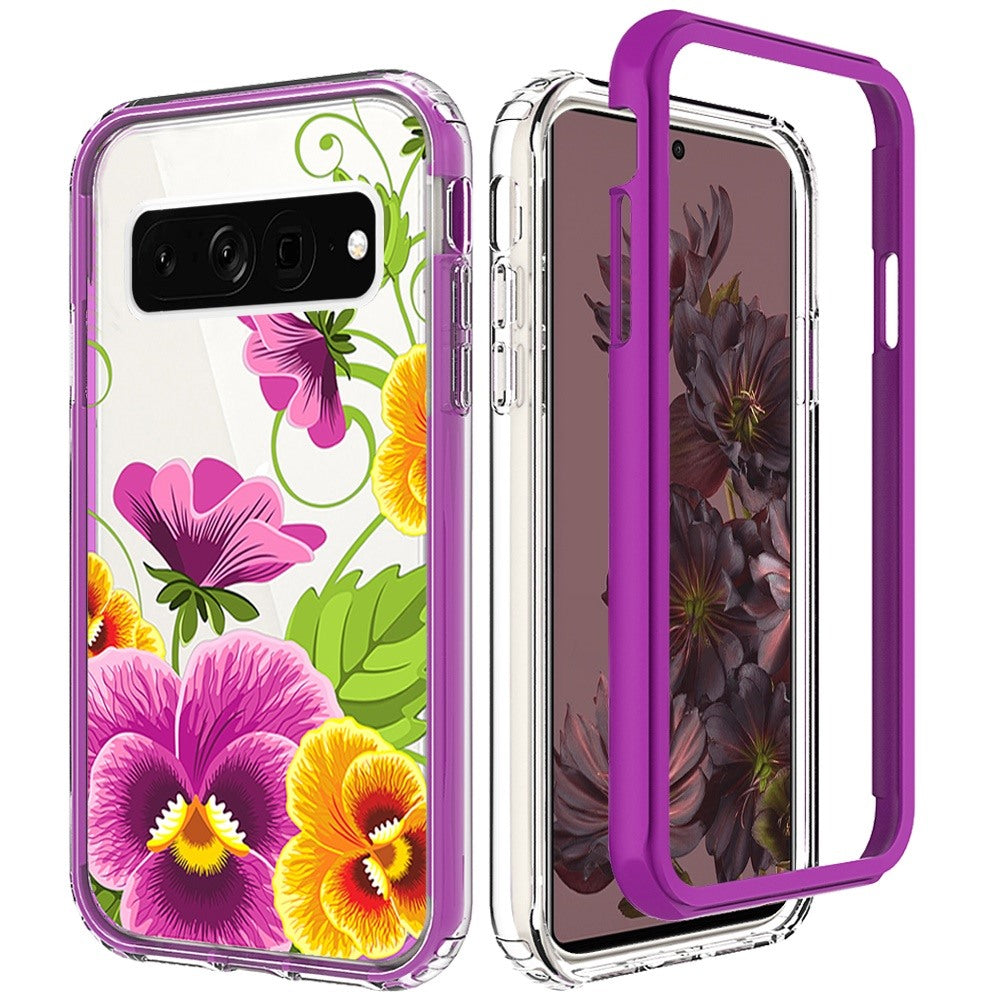 For Google Pixel 7 Pro Beautiful Design Hybrid Triple Layer Armor Hard PC Rubber TPU Shockproof Protective Frame  Phone Case Cover