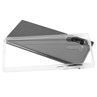 For Samsung Galaxy Note 10 (6.3) Slim Fit Hybrid Transparent Rubber Gummy Hard PC Soft Silicone Protective Clear Phone Case Cover
