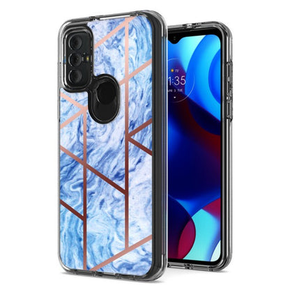 For AT&T Maestro 3 Stylish Hybrid Fashion Marble Trendy IMD Design Hard Back PC Shockproof TPU Protective  Phone Case Cover