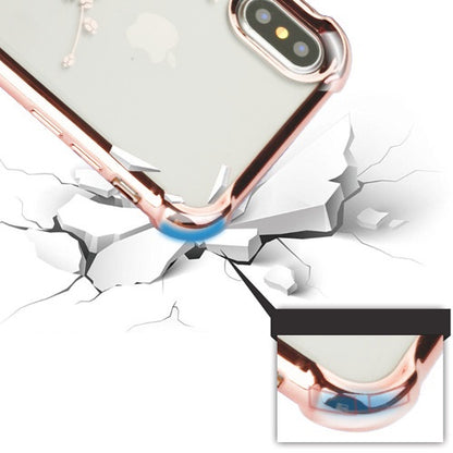 Apple iPhone XS/X Floral Stylish Design Hybrid Rubber TPU Hard PC Shockproof Armor Rugged Slim Fit