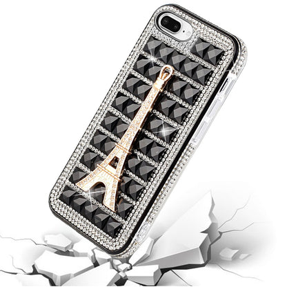 For Apple iPhone 8 /7/6s/6 /SE 2nd Generation Fashion Luxury 3D Bling Diamonds Rhinestone Jeweled Ornament Shiny Crystal  Phone Case Cover