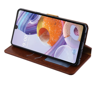 For Samsung Galaxy S20 FE /Fan Edition 5G Leather Wallet Case with Credit Card Holder Storage Kickstand & Magnetic Flip Brown Phone Case Cover