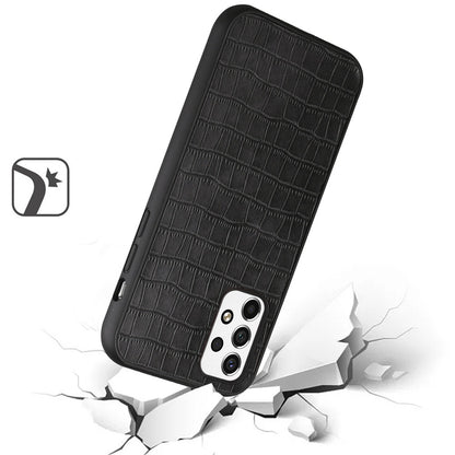 For Samsung Galaxy A53 5G Slim Thin PU Leather Crocodile Design Flip Snap On Hybrid Shockproof TPU PC Hard Shell Durable  Phone Case Cover