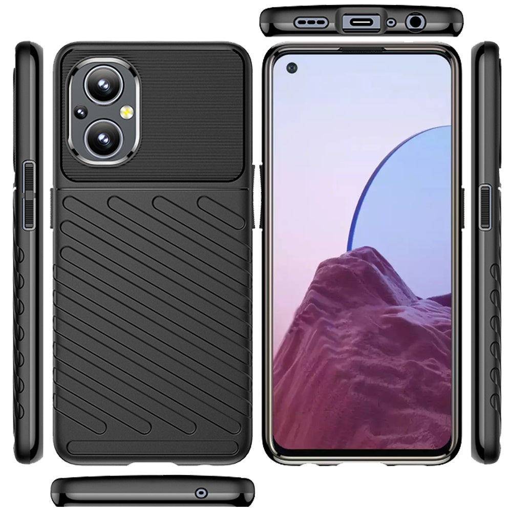 For OnePlus Nord N20 5G Rugged Hybrid Hard Silicone Gel TPU Bumper Texture Shockproof Anti Slip Protective Stylish Slim  Phone Case Cover