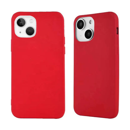 For Apple iPhone 14 /Plus Pro Max Liquid Silicone Hybrid Gel Soft Rubber with Microfiber Lining Shockproof Flexible TPU Anti-Drop  Phone Case Cover