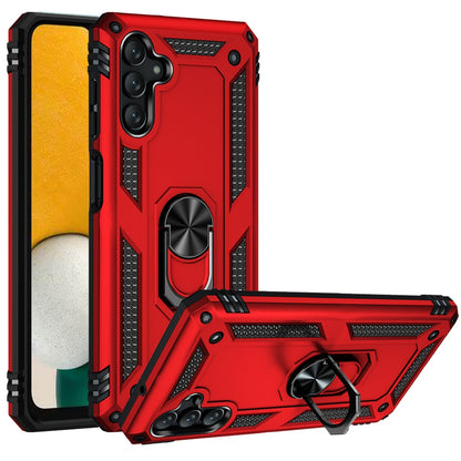 For Samsung Galaxy A13 4G 2022 Military Grade Rugged Dual Layers Shockproof Hybrid Protection with Ring Kickstand  Phone Case Cover
