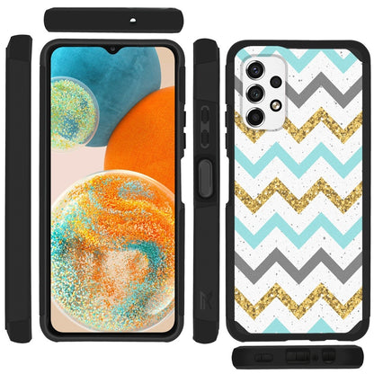 For Samsung Galaxy A23 5G Graphic Design Pattern Hard PC TPU Tough Strong Hybrid Shockproof Armor Frame  Phone Case Cover