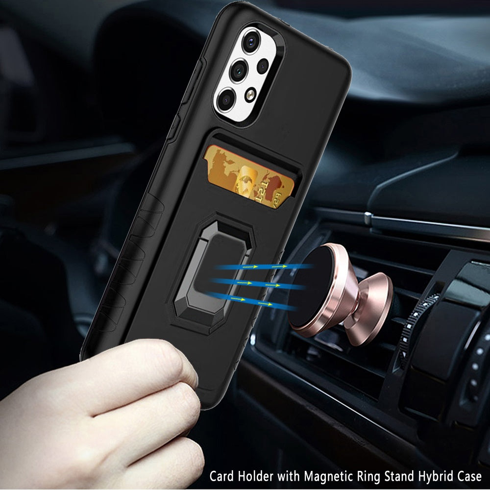 For Samsung Galaxy A53 5G Wallet Case Designed with Credit Card Holder & Stand Kickstand Ring Heavy Duty Hybrid Armor  Phone Case Cover