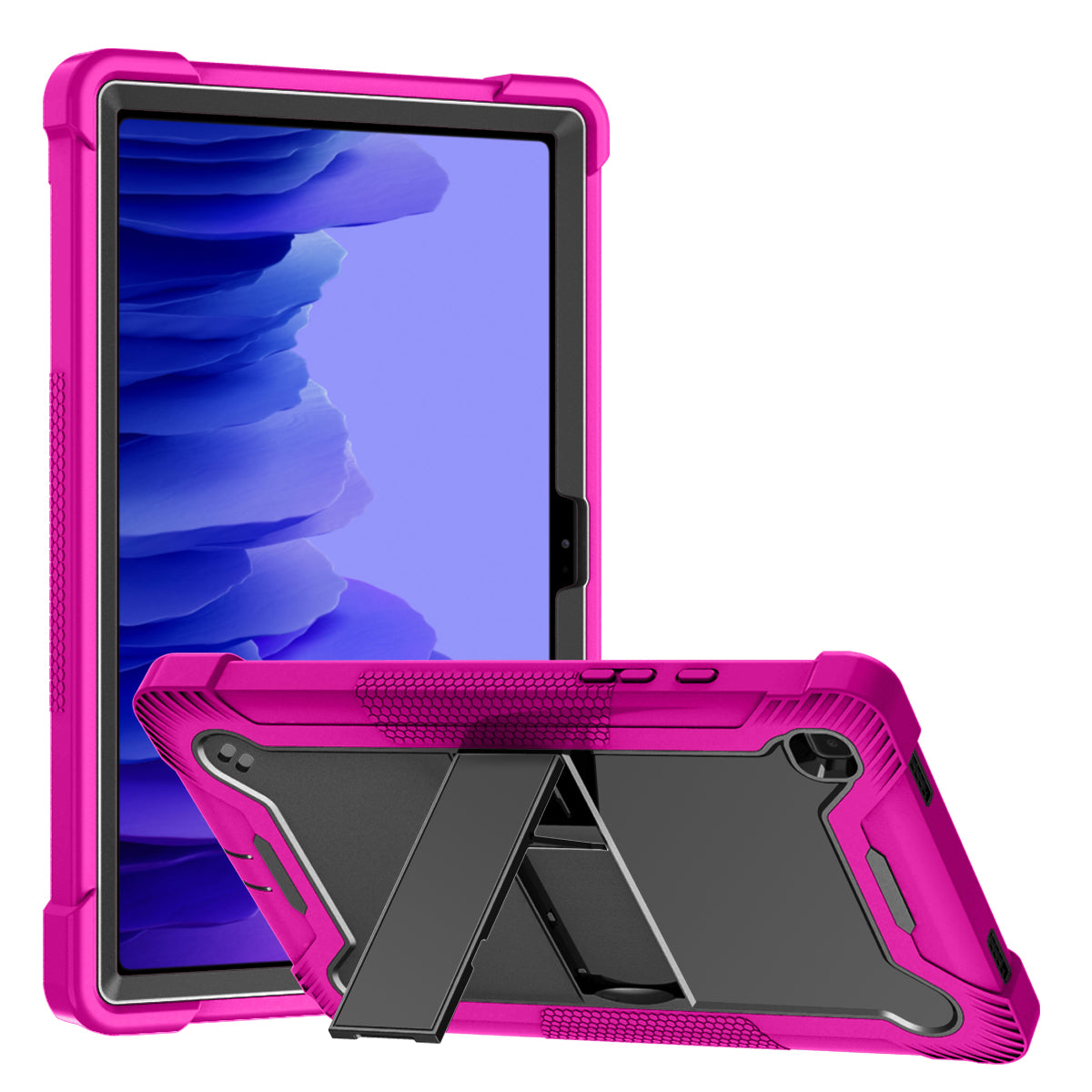 Case for Apple iPad 9th /8th /7th Gen 10.2 inch (2021) Tough Tablet Strong with Kickstand Hybrid Heavy Duty High Impact Shockproof Stand Pink Tablet Cover