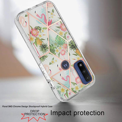 For Motorola Moto G Pure /G Power 2022 Fashion Floral IMD Design Flower Hybrid Protective Hard Rubber TPU Slim Back Shockproof  Phone Case Cover