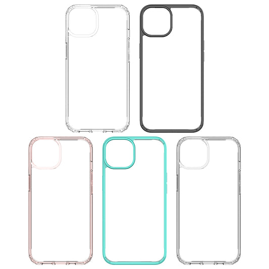 For Apple iPhone 14 Plus (6.7") Hybrid Transparent Clear Acrylic Back Hard TPU Full Protective Bumper  Phone Case Cover