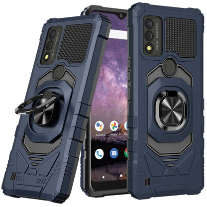 For Wiko Voix Hybrid Dual Layer with 360° Rotate Magnetic Ring Stand Holder Kickstand, 2in1 TPU Rugged PC Shockproof  Phone Case Cover