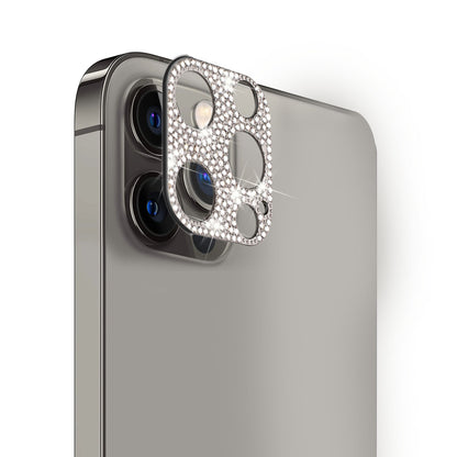 For Apple iPhone 14 (6.1") Camera Lens Zinc Alloy With Diamond Bling Glitter Lens Protective Camera Decoration Black