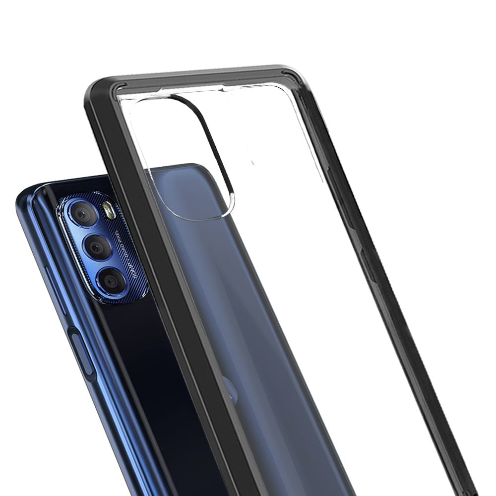 For Motorola Moto G Stylus 2022 4G Hybrid Slim Crystal Clear Transparent Shock-Absorption with TPU + Hard PC Back Frame  Phone Case Cover
