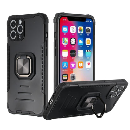 For Apple iPhone XR Hybrid with Stand Magnetic Ring Kickstand Bumper Shockproof Armor Heavy Duty Military Grade Hard  Phone Case Cover