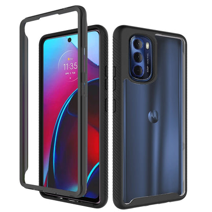 For Motorola Moto G Stylus 2022 4G Clear Dual Layer Rugged Bumper Frame Heavy Duty Hybrid Shockproof Rubber Hard TPU  Phone Case Cover