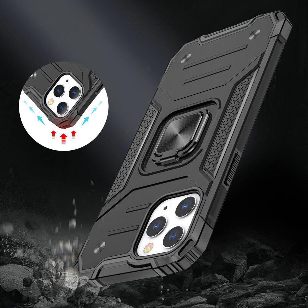 For Samsung Galaxy Z Fold 4 Armor Hybrid with Ring Holder Kickstand Shockproof TPU Heavy-Duty Rugged Dual Layer  Phone Case Cover