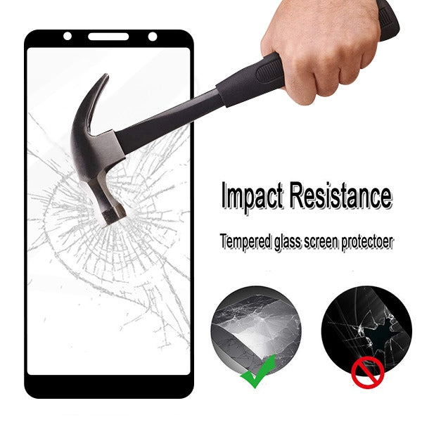For Alcatel 3V 5032w (2019) Full Coverage Tempered Glass Screen Protector Full Screen 3D Curved Cover Clear / Black Screen Protector