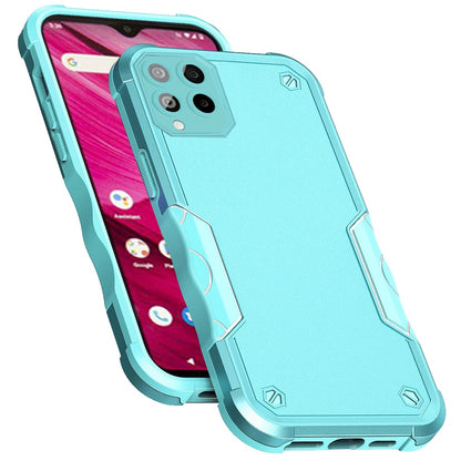 For T-Mobile Revvl 6 Pro 5G /Revvl 6 5G Tough Shockproof Hybrid Heavy Duty Dual Layer TPU Bumper Rugged Rubber Defend  Phone Case Cover