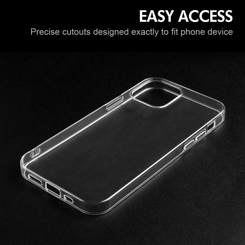 For Apple iPhone 14 Plus (6.7") Crystal Clear Transparent TPU Flexible Rubber Silicone Ultra Thin Slim Gel Soft Skin Clear Phone Case Cover