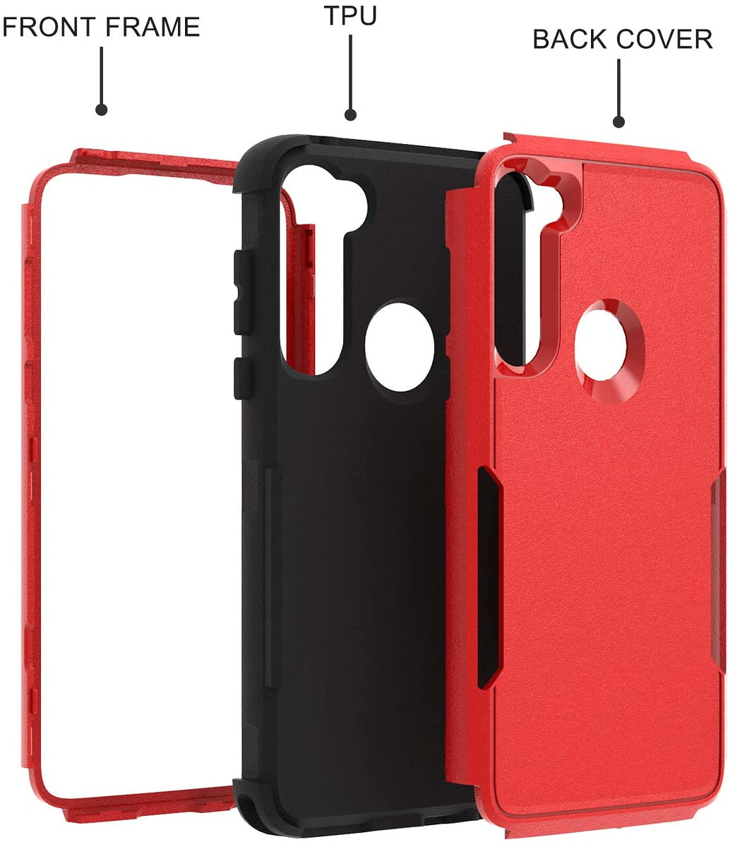 For Motorola Moto G Stylus 5G 2022 Hybrid Slim Shockproof Rubber TPU Hard PC Heavy Duty Hard Protective Dual Layers Red Black Phone Case Cover