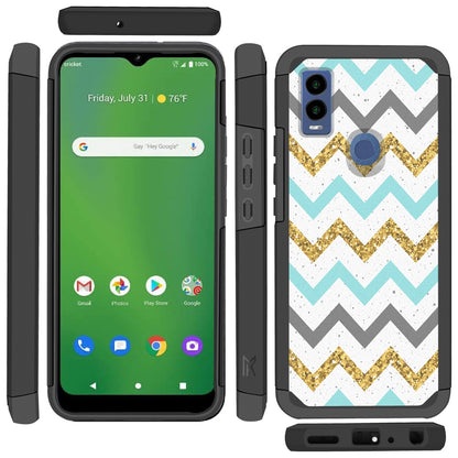 For Cricket Innovate E 5G (E Version 2022) Graphic Design Pattern Hard PC TPU Tough Hybrid Shockproof Frame  Phone Case Cover