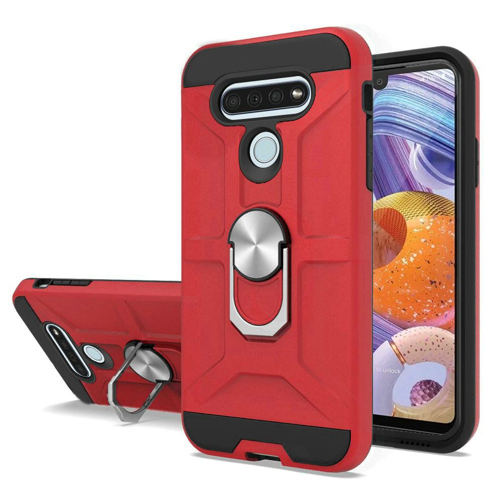For Motorola Moto G Power 2022 hybrid Stand Kickstand Ring Holder [360° Rotating] Armor Dual Layer Fit Magnetic Car Mount TPU  Phone Case Cover