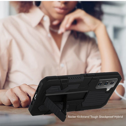 For Samsung Galaxy S21+ Plus Hybrid Rugged [Shockproof] 2in1 Protective with Kickstand Military Grade Hard PC + TPU  Phone Case Cover