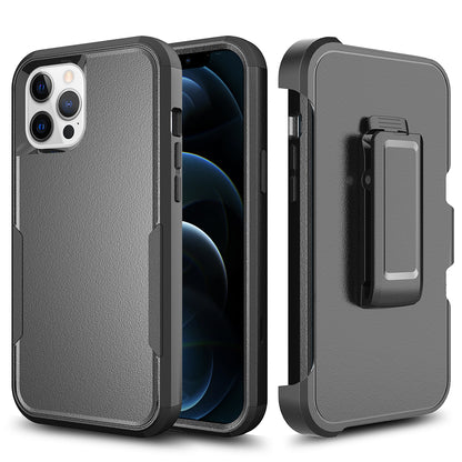 For Apple iPhone 13 / Pro Max Heavy Duty Cases with Rotatable Holster Kickstand Belt Clip Combo Hard PC + TPU Rugged Hybrid Bumper  Phone Case Cover