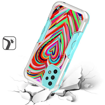 For Samsung Galaxy A23 5G Fashion Design Tough Shockproof Hybrid Stylish Pattern Heavy Duty TPU Rubber Armor  Phone Case Cover