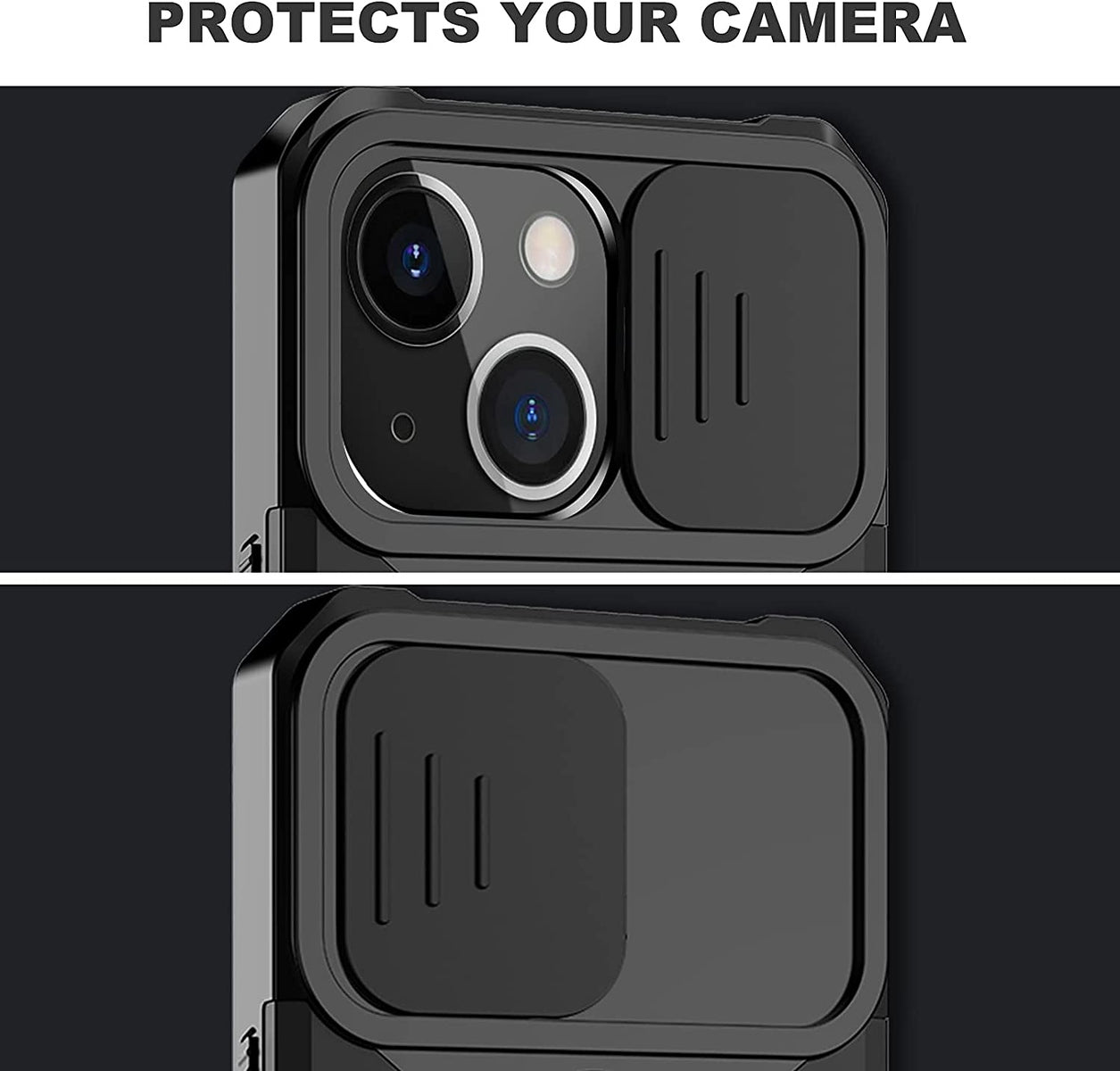 For Apple iPhone 13 Pro Max (6.7") Wallet Case Designed with Slide Camera Protection, Card Slot & Ring Kickstand Magnetic Car Mount  Phone Case Cover