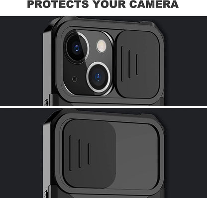 For Apple iPhone 13 /Pro /Mini Wallet Case Designed with Slide Camera Protection, Card Slot & Ring Kickstand Magnetic Car Mount  Phone Case Cover